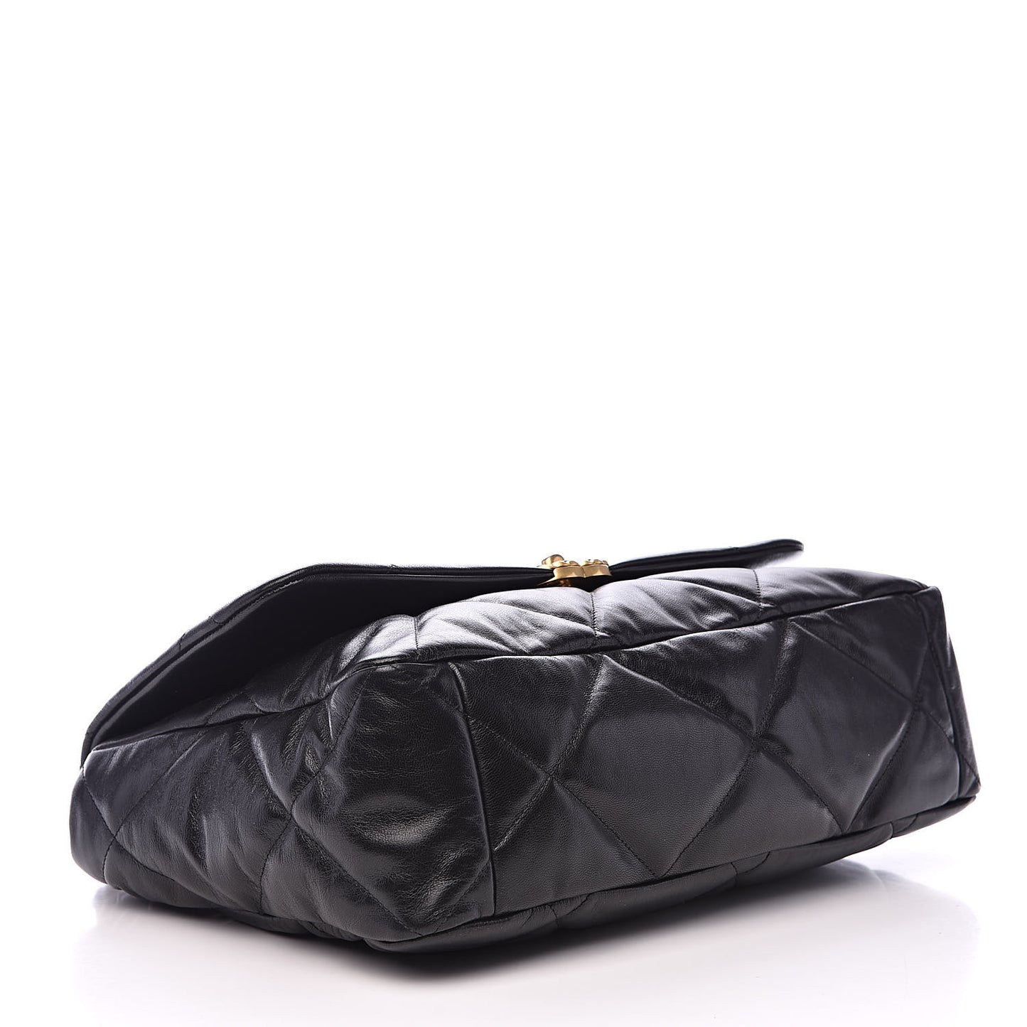 Goatskin Quilted Maxi 19 Flap Black