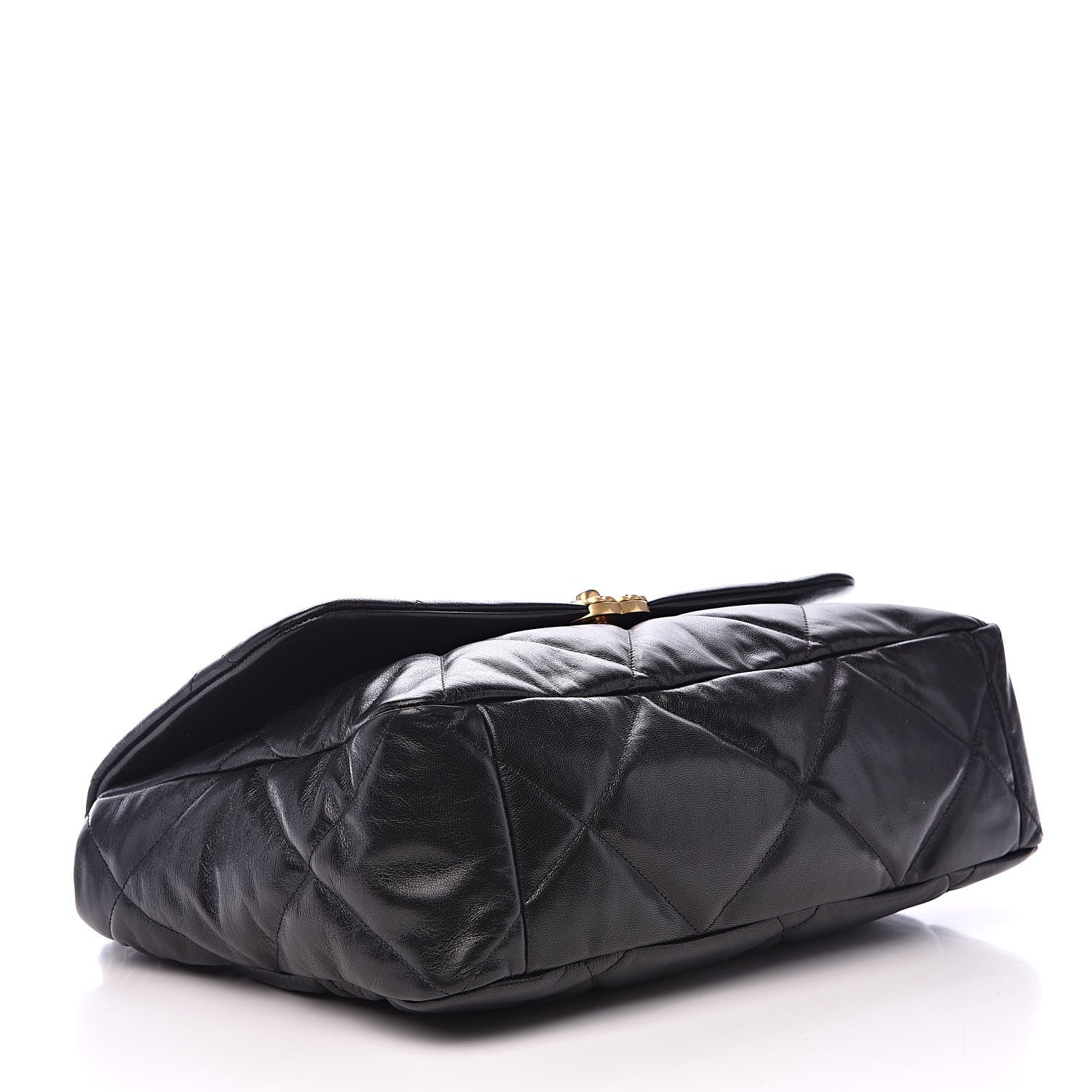 Chanel Goatskin Quilted Maxi 19 Flap Black 4 of 11