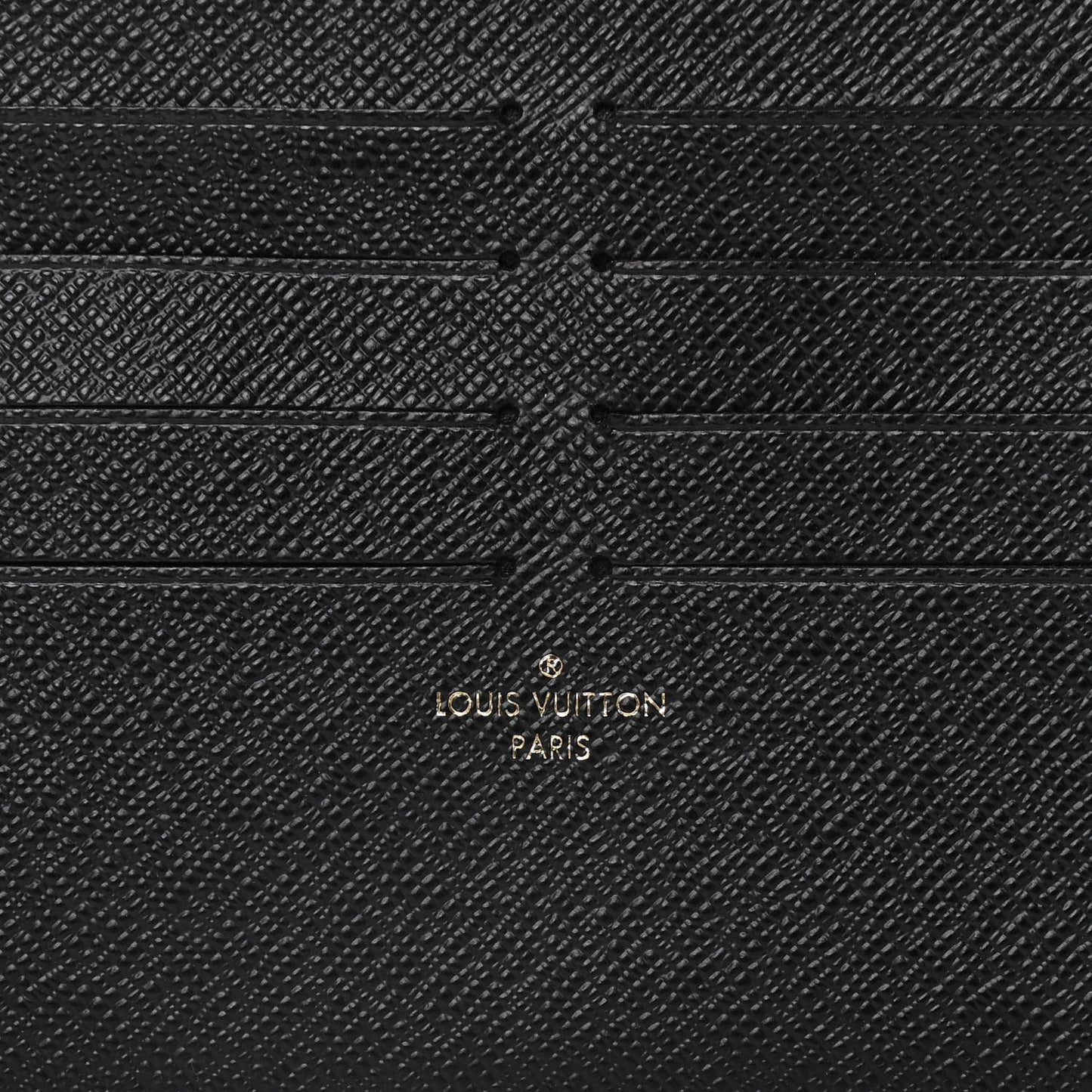 Calfskin Felicie Chain Wallet Card Holder Insert Black