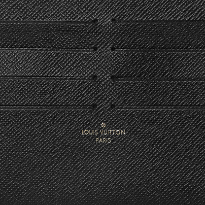 Louis Vuitton Calfskin Felicie Chain Wallet Card Holder Insert Black 6 of 6
