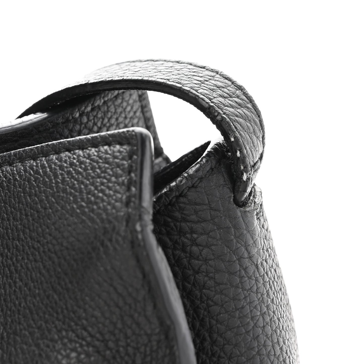 Soft Calfskin Small Jackie Top Handle Bag Black