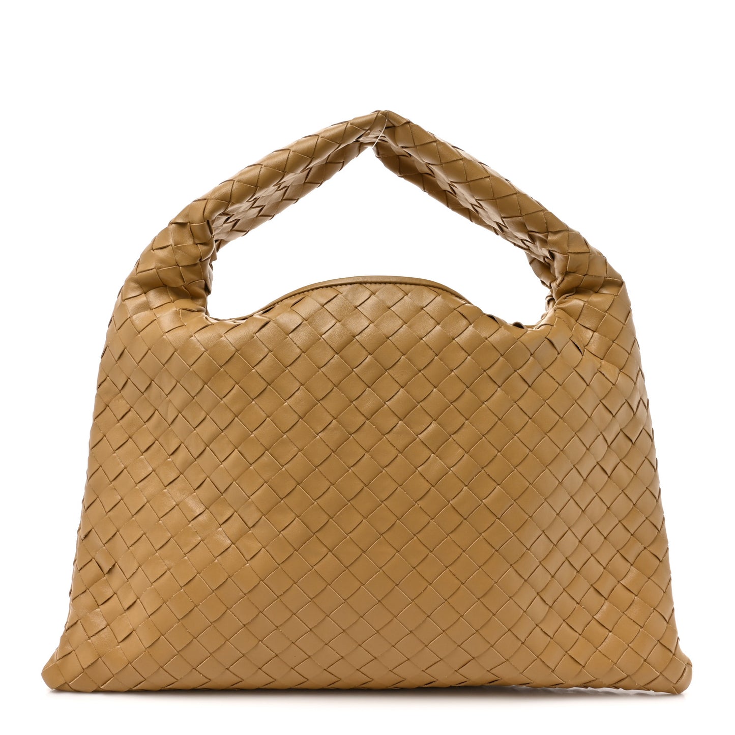 Calfskin Intrecciato Small Hop Dark Praline