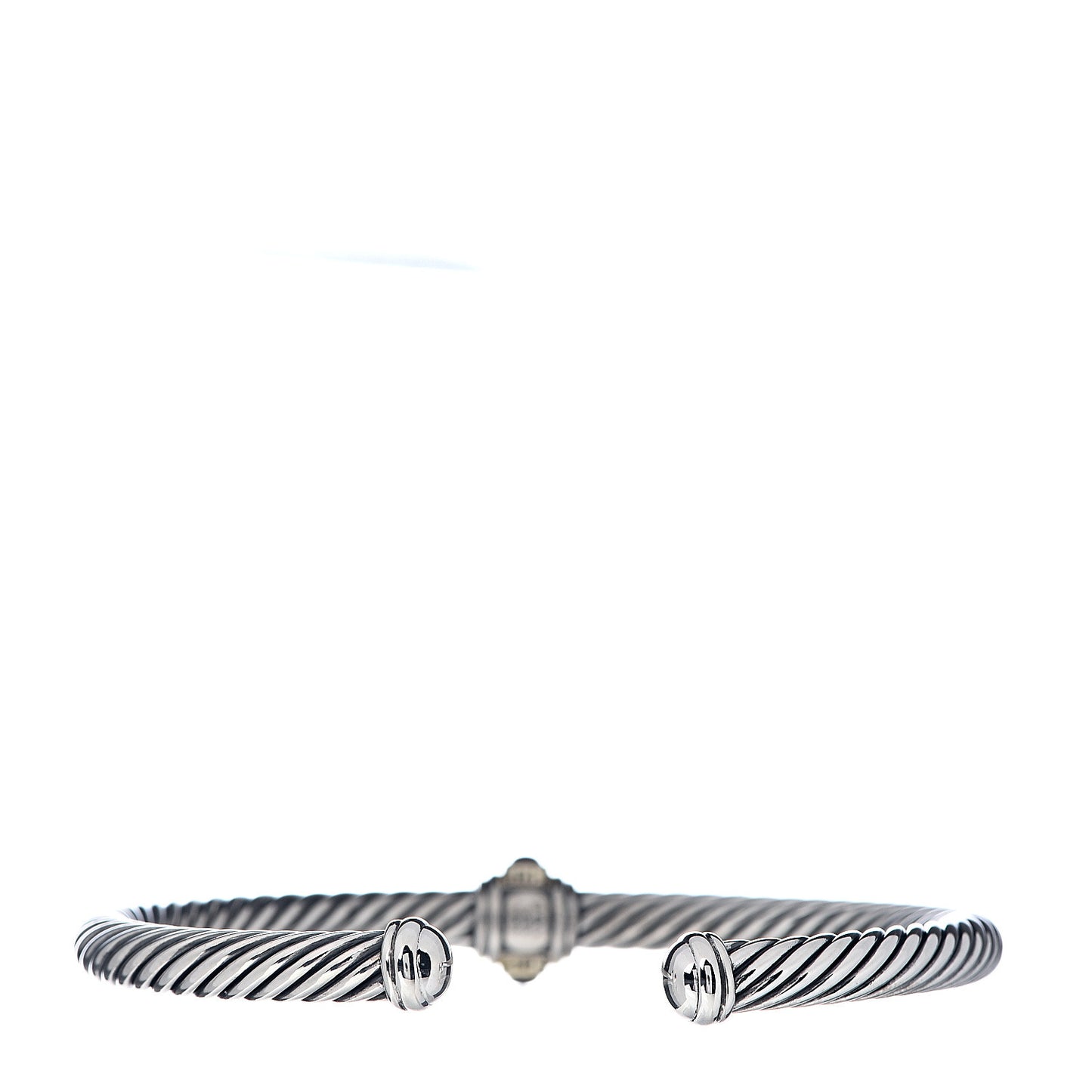 Sterling Silver 14K Yellow Gold Rhodolite Garnet Pink Tourmaline 5mm Cable Renaissance Station Bracelet