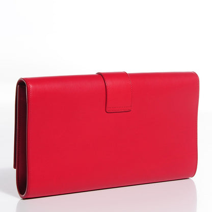 Saint Laurent Calfskin Classic Y Ligne Clutch Red 3 of 8