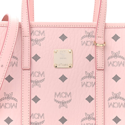 MCM Visetos Mini Toni Shopper Tote Light Pink 9 of 11