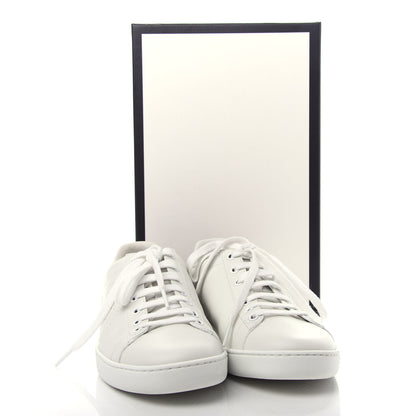 Gucci Calfskin Interlocking G Perforated Womens Ace Sneakers 39 White Grey Sky 11 of 11