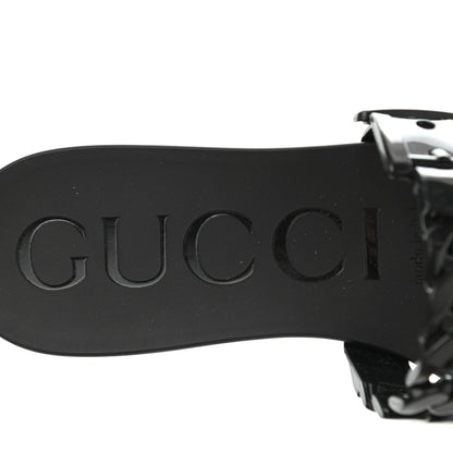 Gucci Rubber Womens Slide Sandals 38 Black 7 of 8