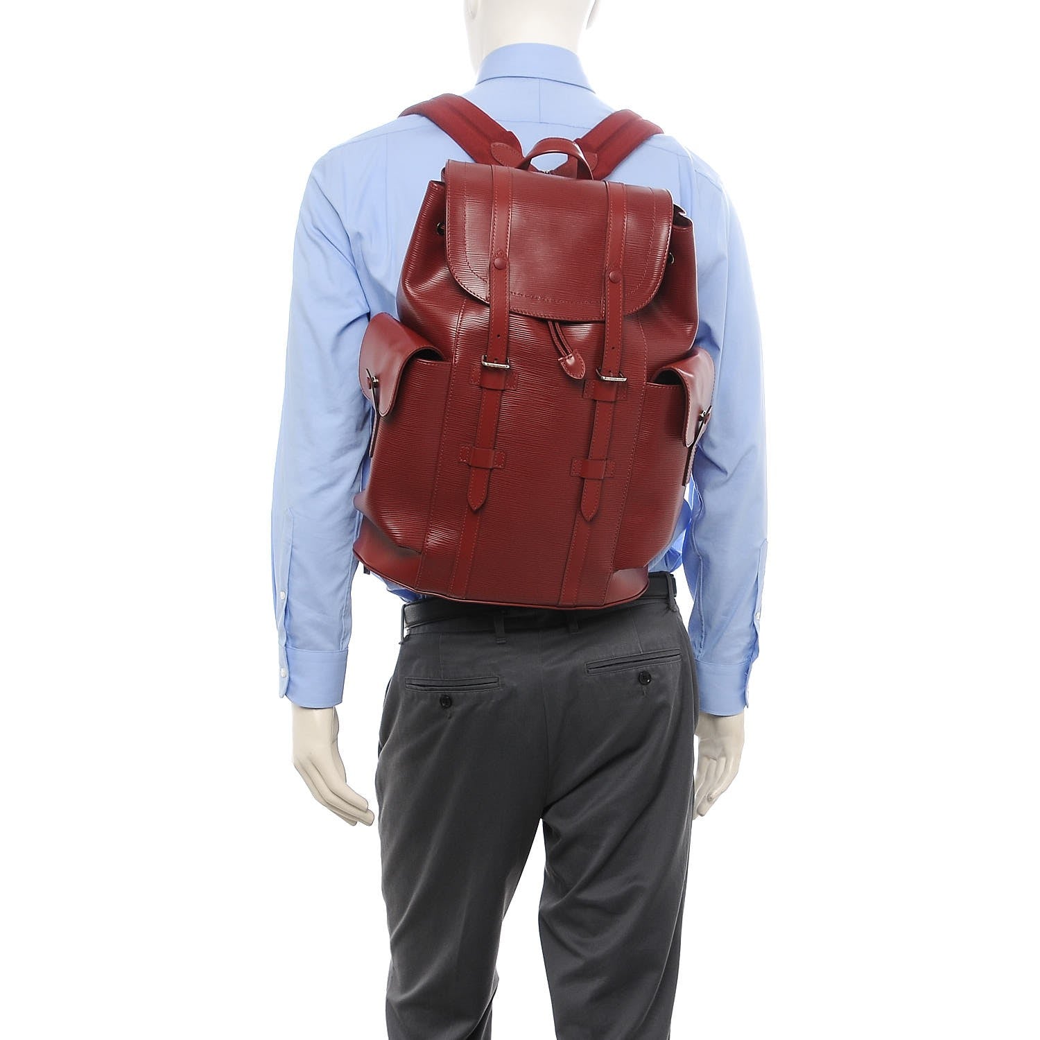 Louis Vuitton Epi Christopher Backpack PM Pomodoro 2 of 7