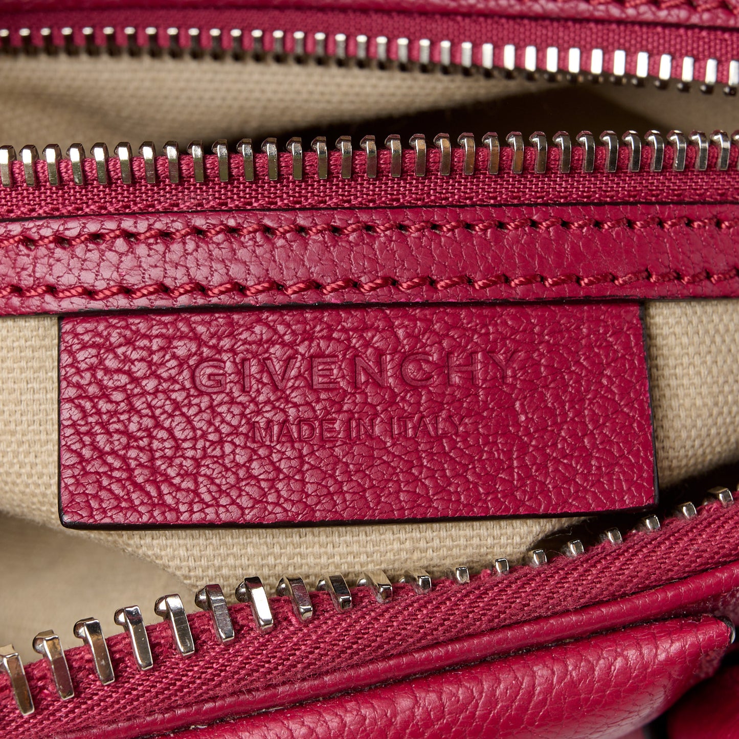 Sugar Goatskin Mini Antigona Fig Pink