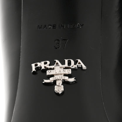 Prada Spazzolato Pointed Toe 55mm Pumps 37 Black 7 of 9