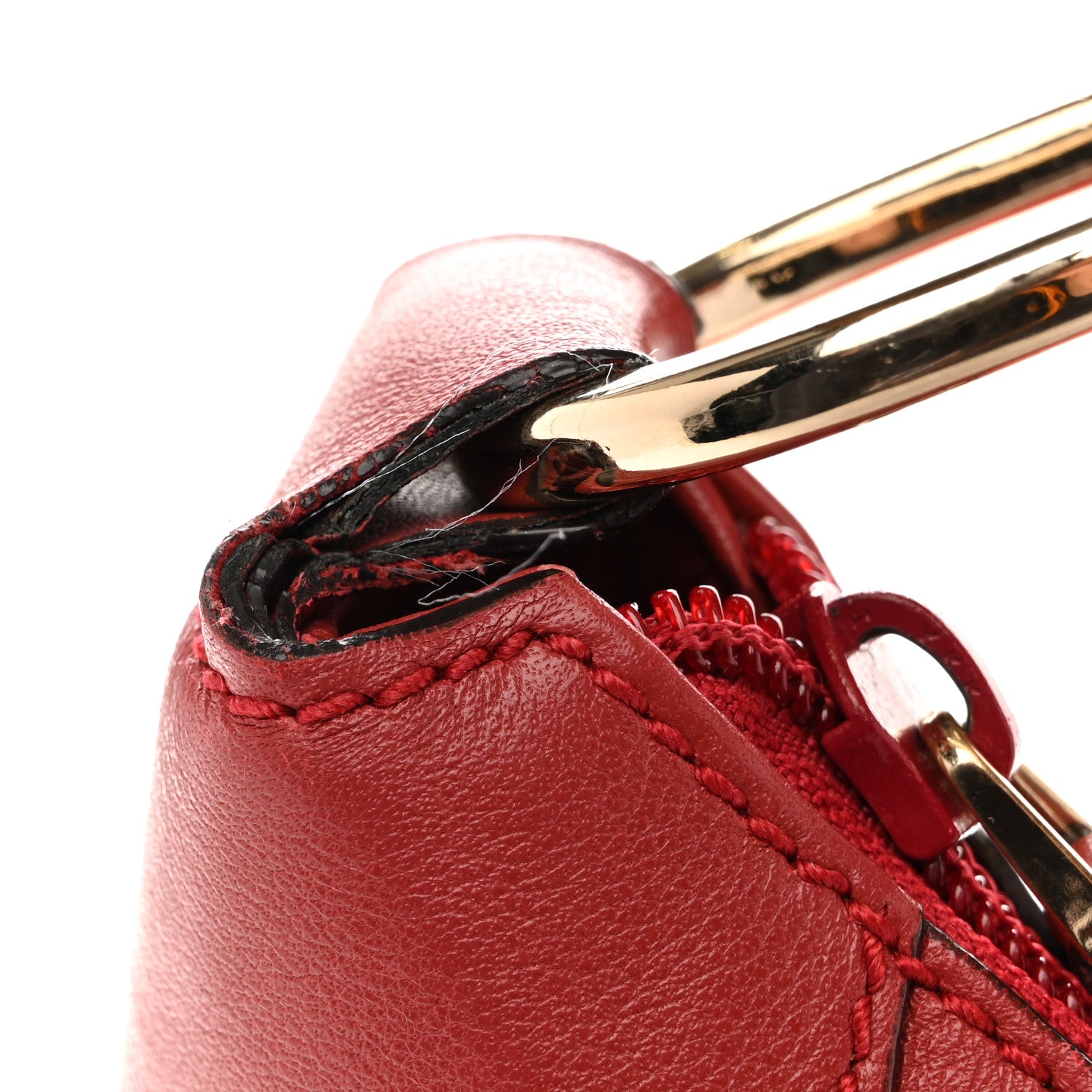 Gucci Monogram Half Moon Hobo Red 12 of 13
