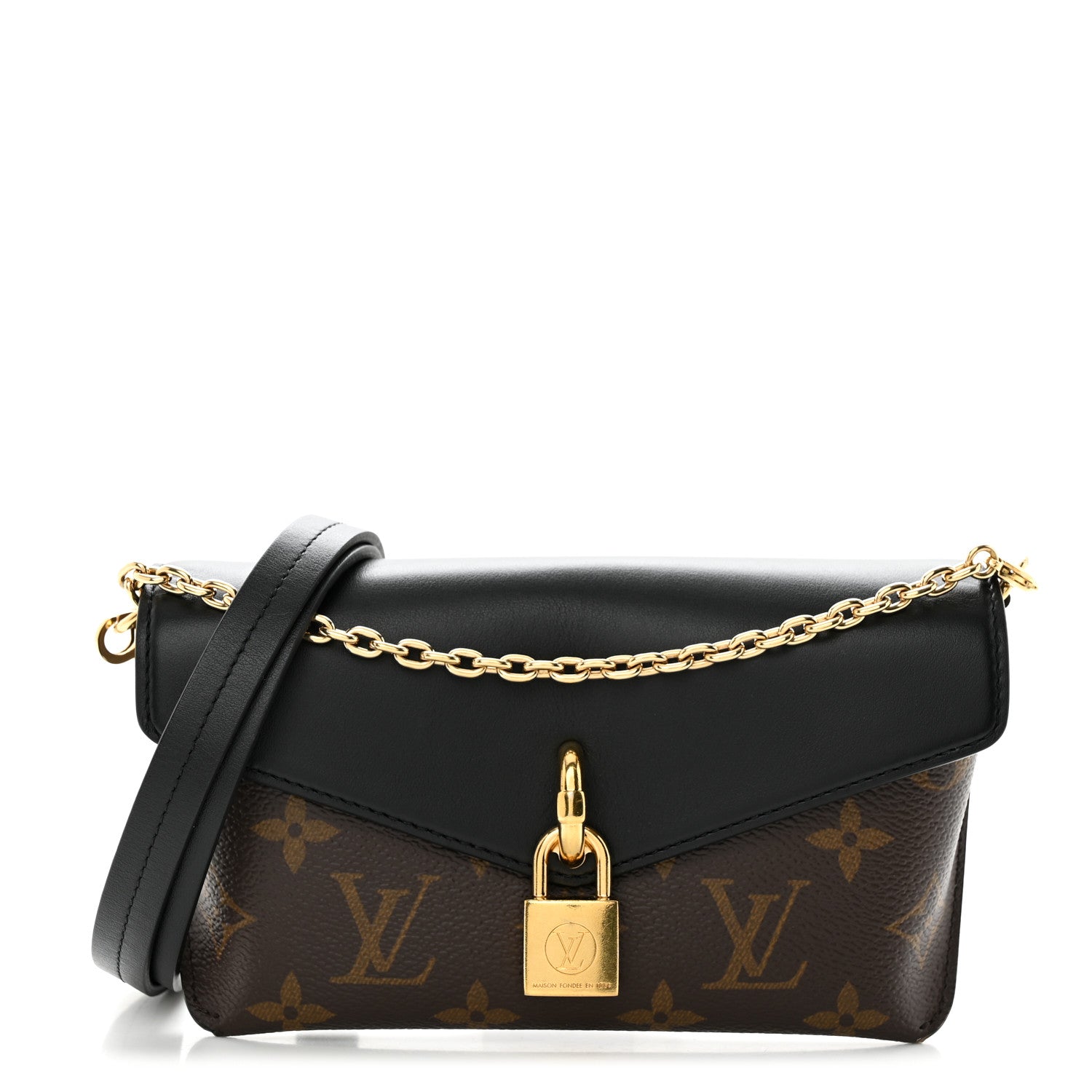 Louis Vuitton Monogram Padlock On Strap Black 1 of 10