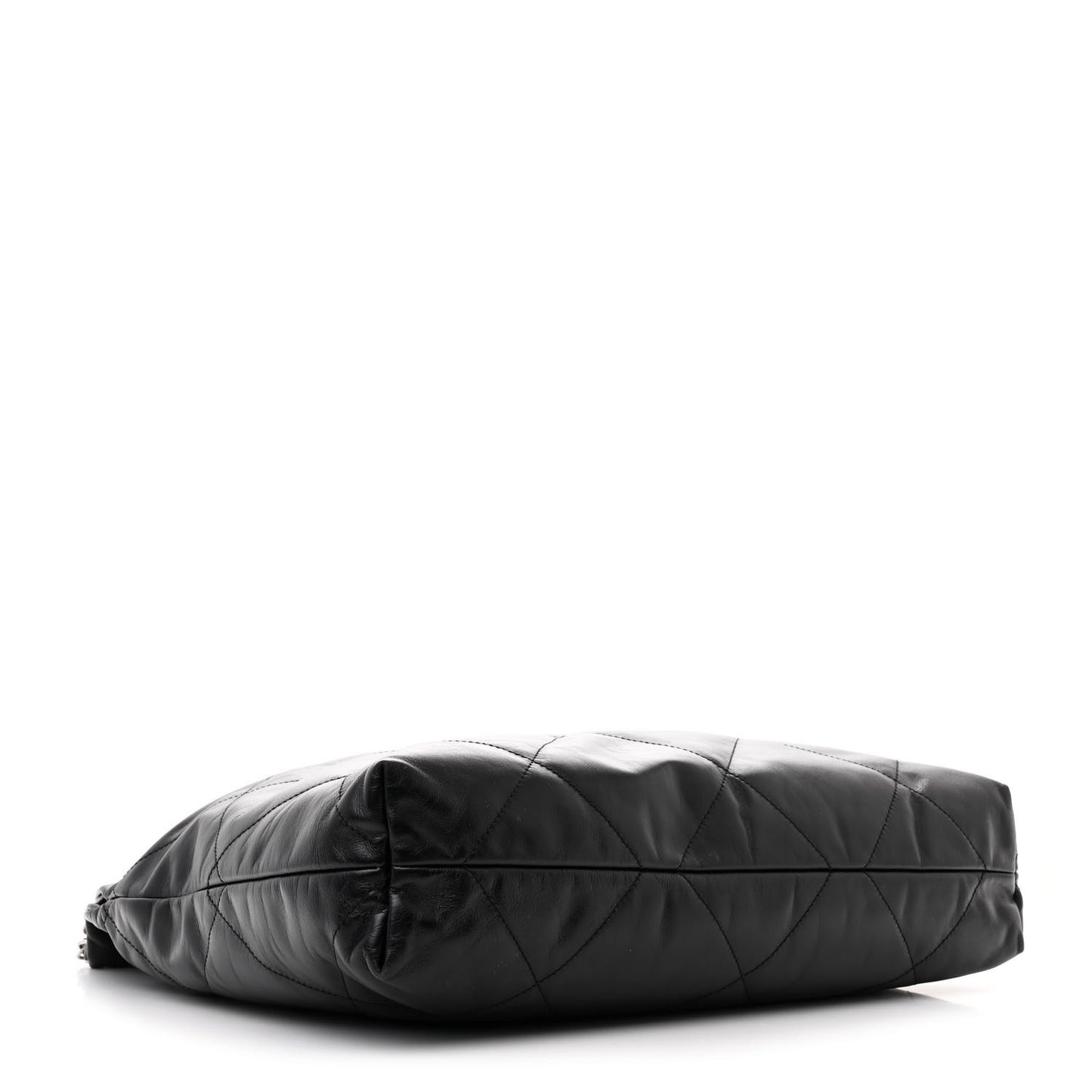 Shiny Calfskin Quilted Chanel 22 Black