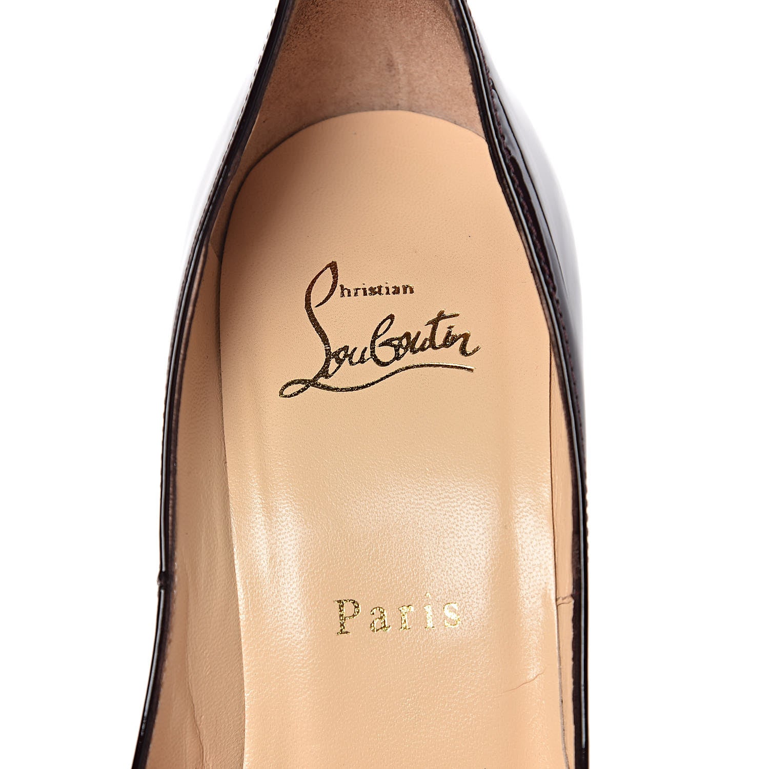 Christian Louboutin Patent Particule 100 Pumps 37.5 Plum 10 of 11