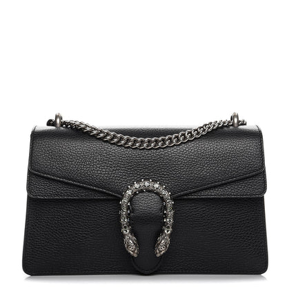 Gucci Pebbled Calfskin Small Dionysus Shoulder Bag Black 1 of 7