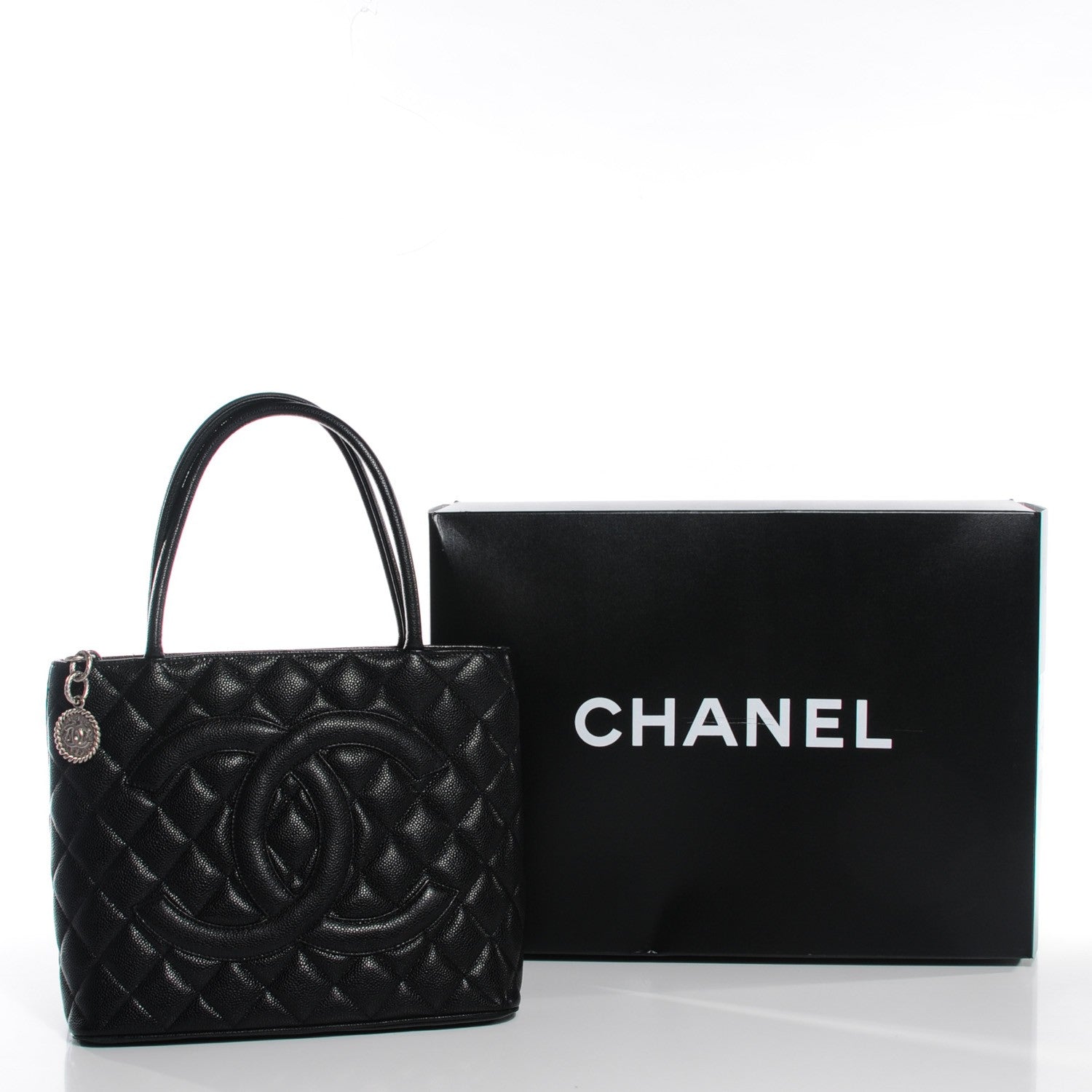 Chanel Caviar Quilted Medallion Tote Black 9 of 9