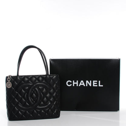 Chanel Caviar Quilted Medallion Tote Black 9 of 9