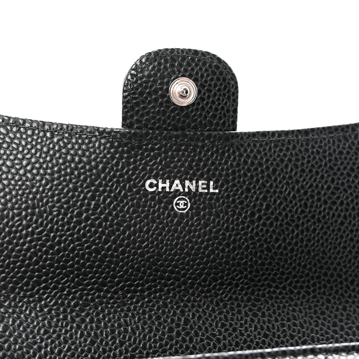 Chanel Caviar Quilted Large Gusset Flap Wallet Black 6 of 9