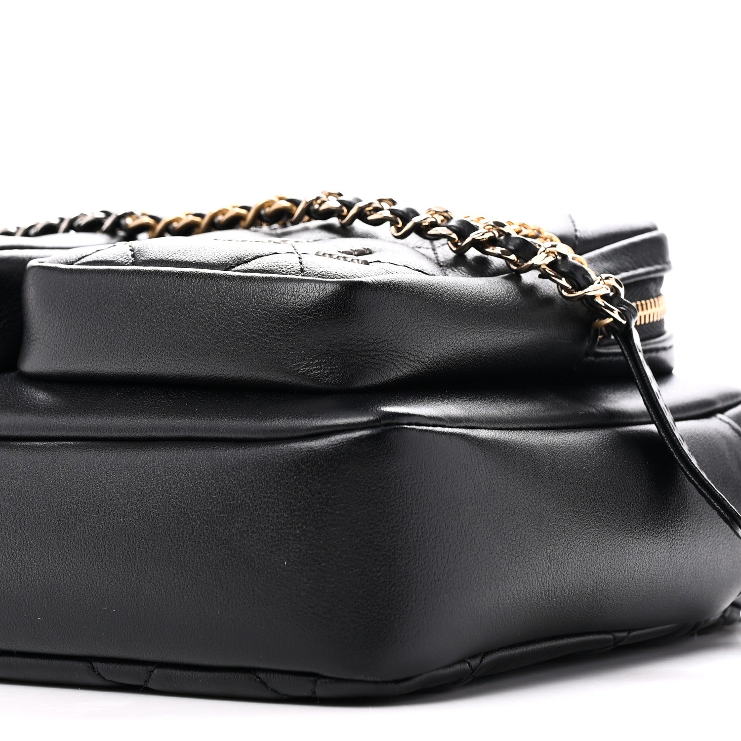 Chanel Calfskin Quilted Small Camera Case Black 10 of 11