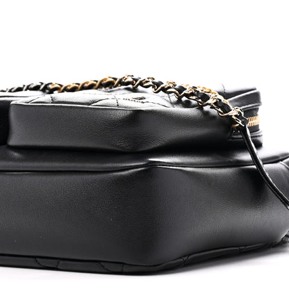 Chanel Calfskin Quilted Small Camera Case Black 10 of 11