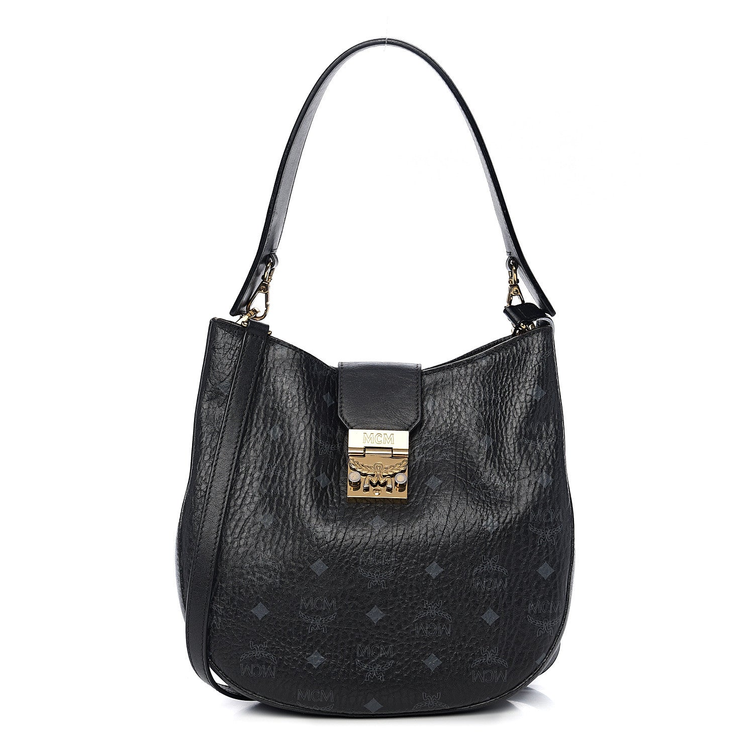 MCM Visetos Medium Patricia Hobo Black 1 of 12