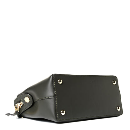 Fendi Vitello Baltico Nappa Flowerland Studded Small Dotcom Click Chain Satchel Verde Prato Multicolor 3 of 7