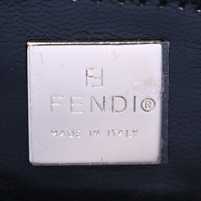 Fendi Canvas Mini Half Moon Baguette Black 5 of 5