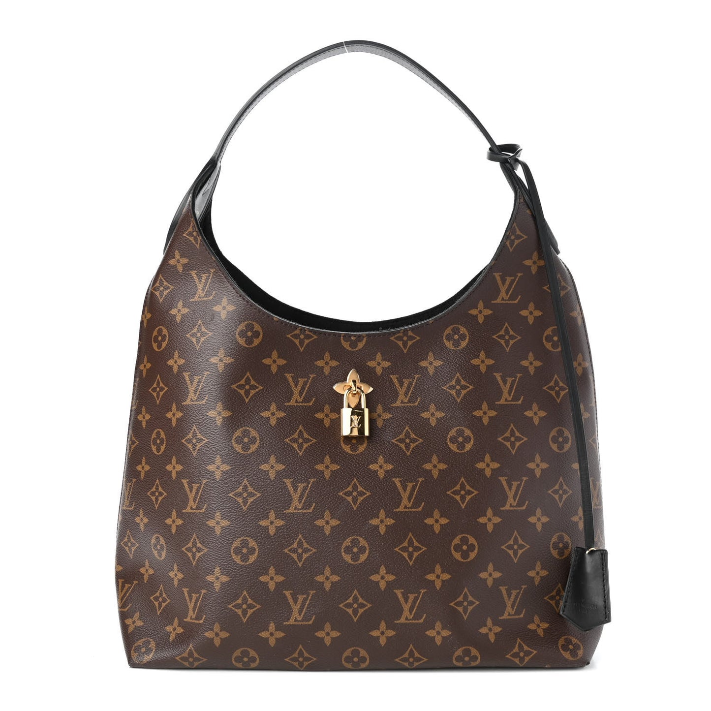 Monogram Flower Hobo Black