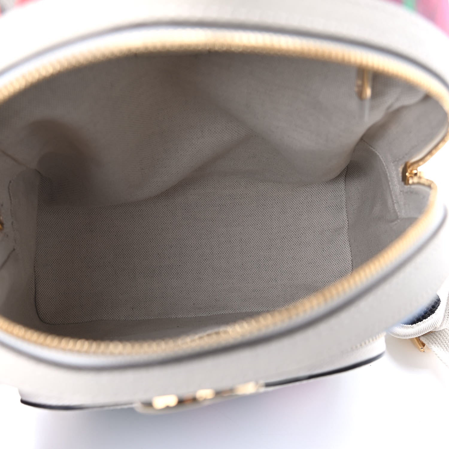 Gucci GG Supreme Monogram Flora Web Small Ophidia Day Backpack White 5 of 9