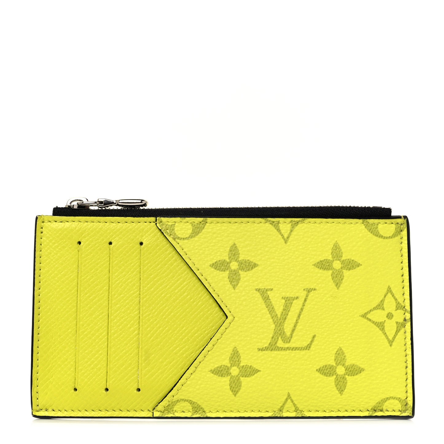 Monogram Taiga Coin Card Holder Yellow