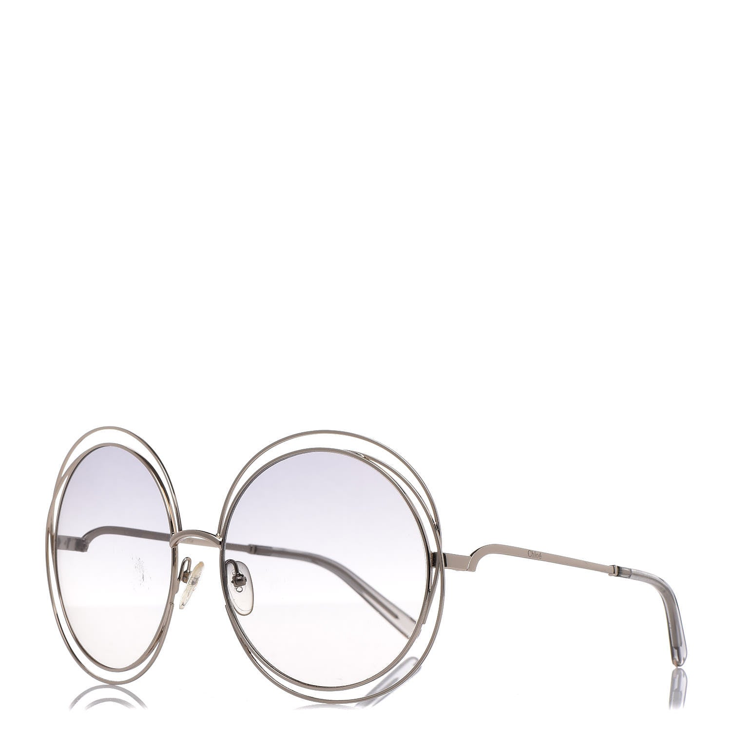 Chloe Oversized Round Carlina Oversized Round Sunglasses CE114ST Gold 1 of 9