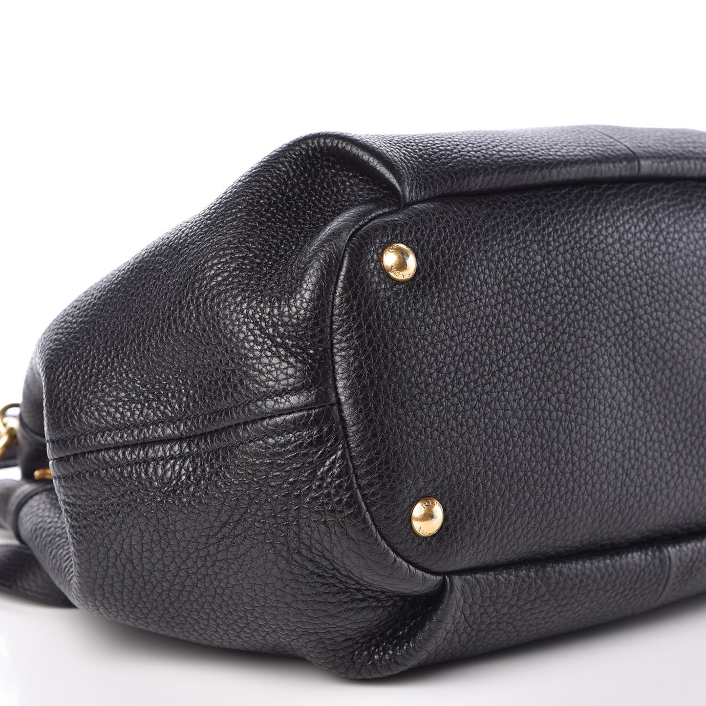 Vitello Daino Shoulder Bag Black