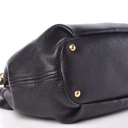 Prada Vitello Daino Shoulder Bag Black 6 of 9