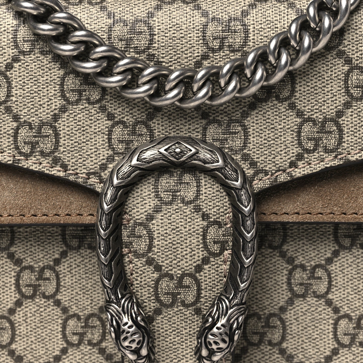 GG Supreme Monogram Mini Dionysus Shoulder Bag Taupe