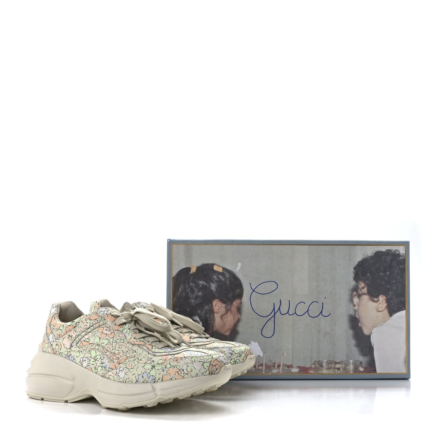 X LIBERTY OF LONDON Calfskin Infinity Tracy Womens Rhyton Sneakers 39.5 Mint Peach