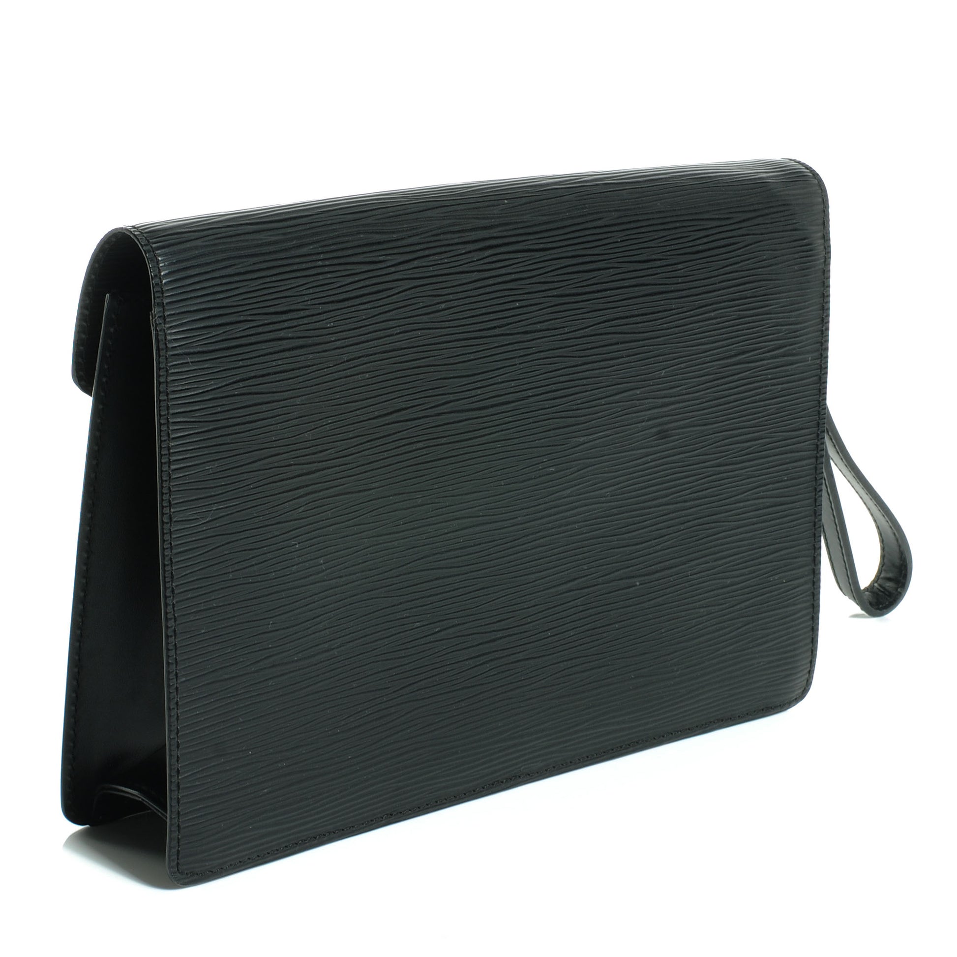 Louis Vuitton Epi Pochette Sellier Dragonne Clutch Black 3 of 8