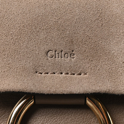 Chloe Suede Calfskin Faye Backpack Motty Grey 8 of 10