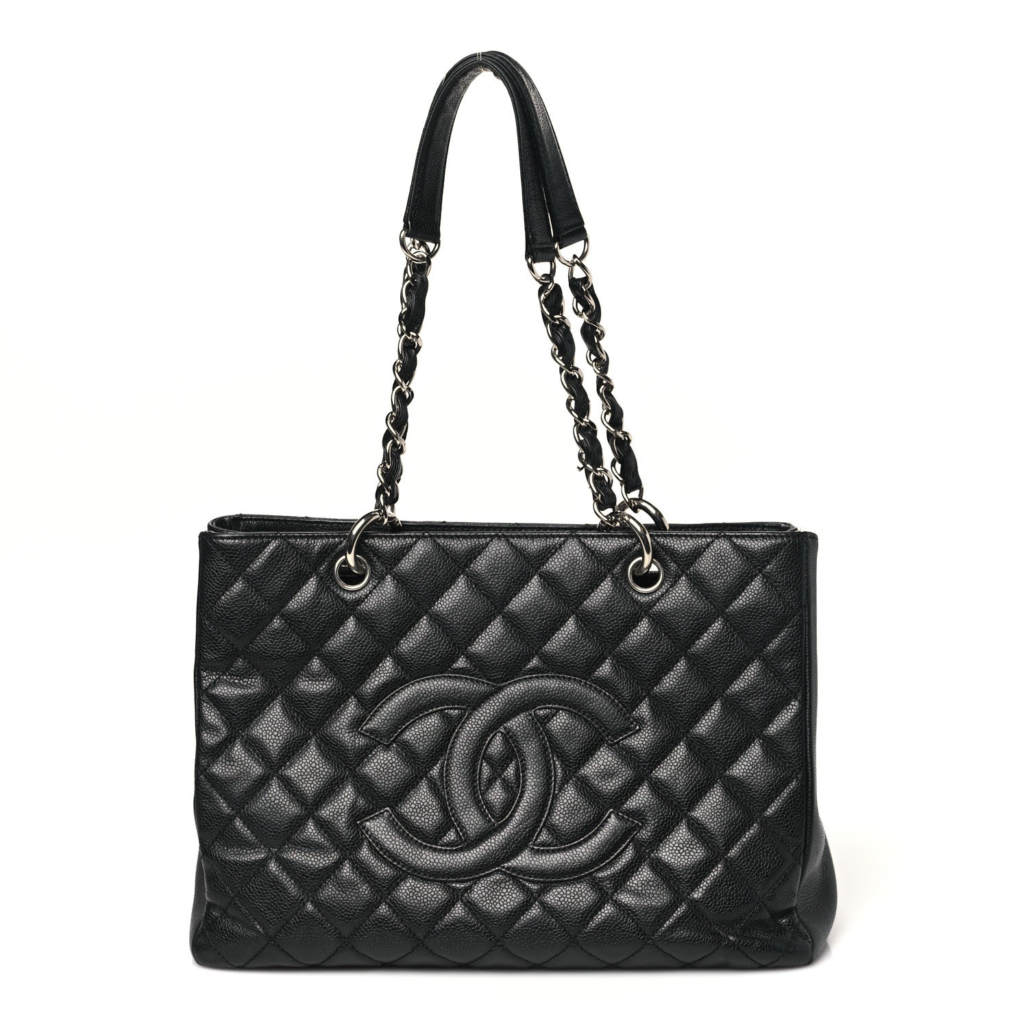 Chanel Caviar Quilted Grand Shopping Tote GST Black 1 of 11