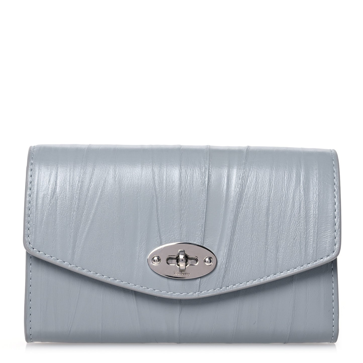 Crinkled Calfskin Medium Darley Wallet Cloud