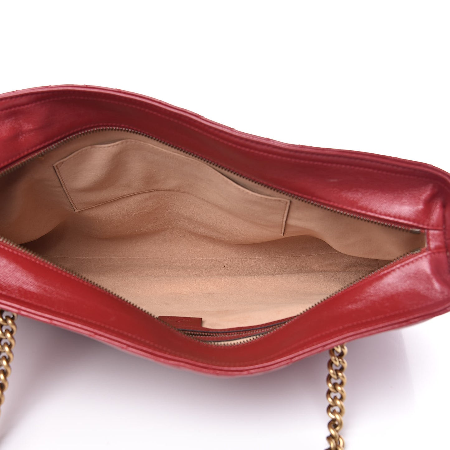 Azalea Calfskin Matelasse Medium GG Marmont Slim Tote Romantic Cerise