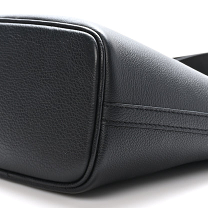 Louis Vuitton Calfskin Lock and Walk Bucket Black 10 of 11