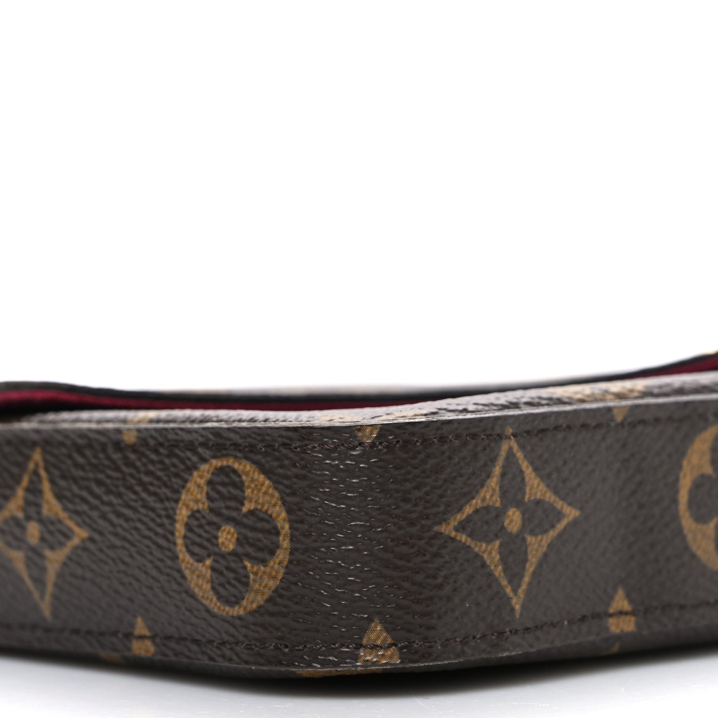 Monogram Pochette Felicie Chain Wallet Fuchsia