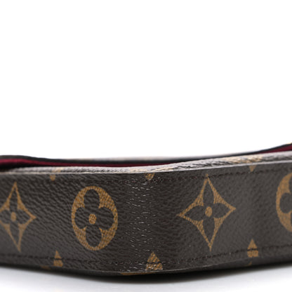 Louis Vuitton Monogram Pochette Felicie Chain Wallet Fuchsia 9 of 10