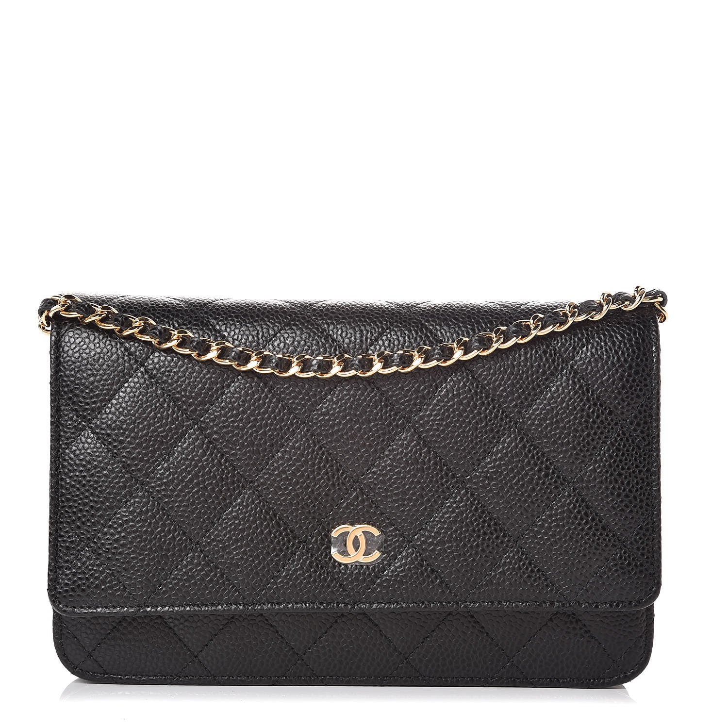Chanel Caviar Quilted Wallet On Chain WOC Black 1 of 9