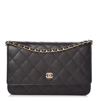 Chanel Caviar Quilted Wallet On Chain WOC Black 1 of 9
