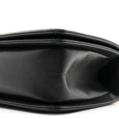 Chanel Caviar Quilted Medium Boy Flap Black 10 of 11