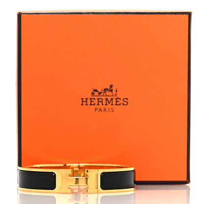 Hermes Enamel Narrow Clic Clac H Bracelet PM Black 6 of 6