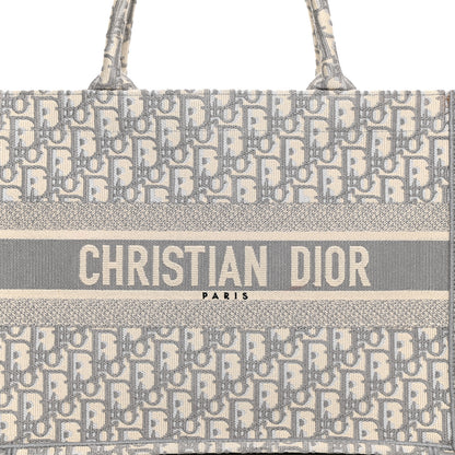 Christian Dior Oblique Medium Book Tote Grey 8 of 14