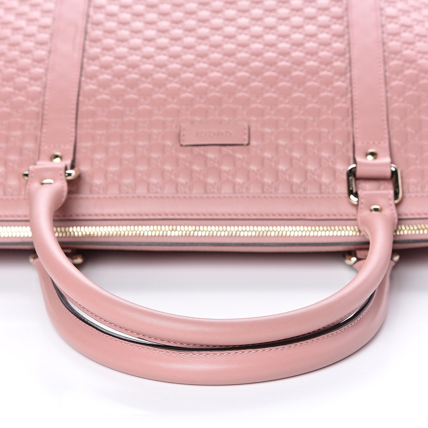 Soft Microguccissima Medium Zippered Satchel Soft Pink