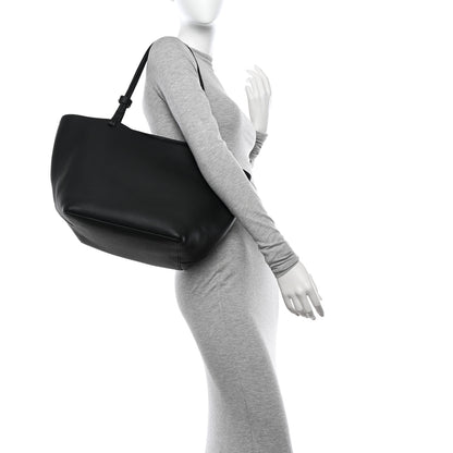 The Row Grained Calfskin Park Tote Three Black 2 of 13